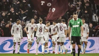  تورينو يعود للانتصارات بفوز ثمين على ساسولو في الدوري الإيطالي